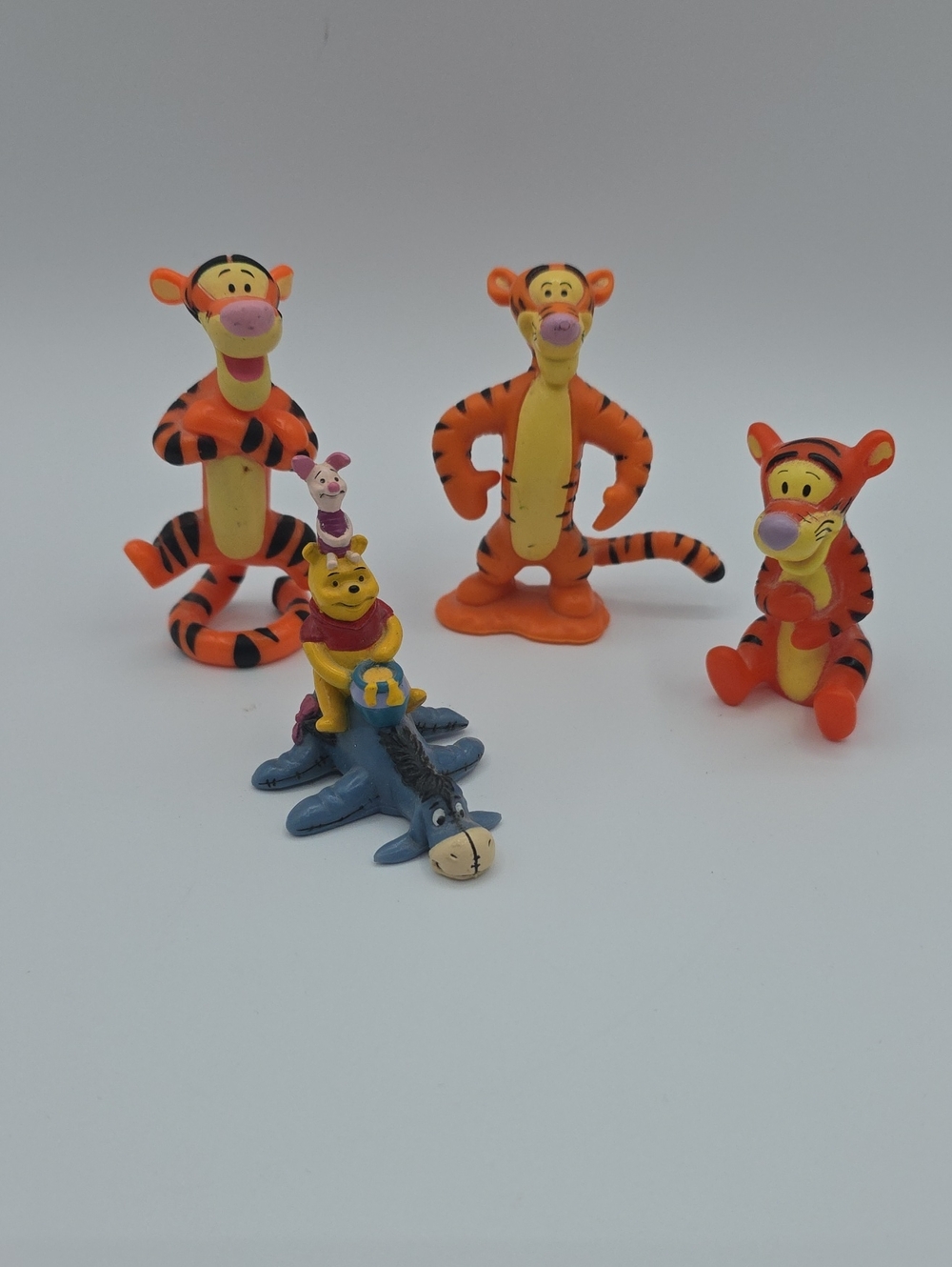 Disney Tigger & Pooh Mini Figure Set - Orange, Yellow, Blue